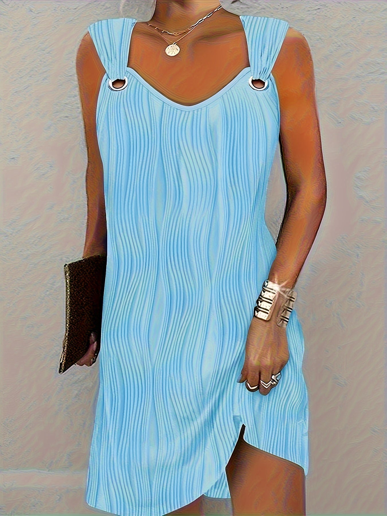 ALENA™ ROBE MIDI À RAYURES