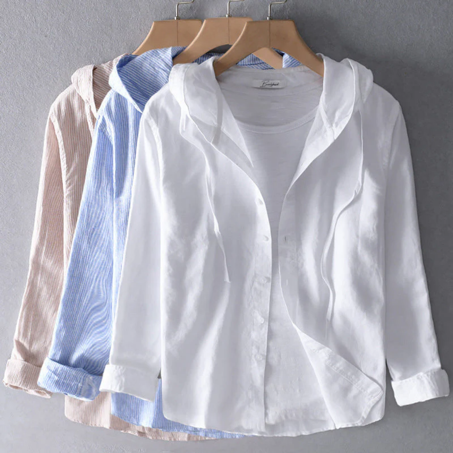 ÉLOI™ CHEMISE LÉGÈRE EN LIN À CAPUCHE