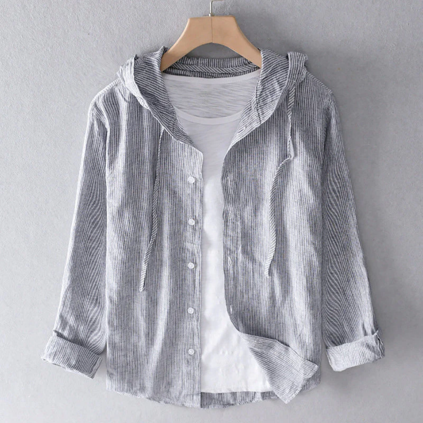 ÉLOI™ CHEMISE LÉGÈRE EN LIN À CAPUCHE