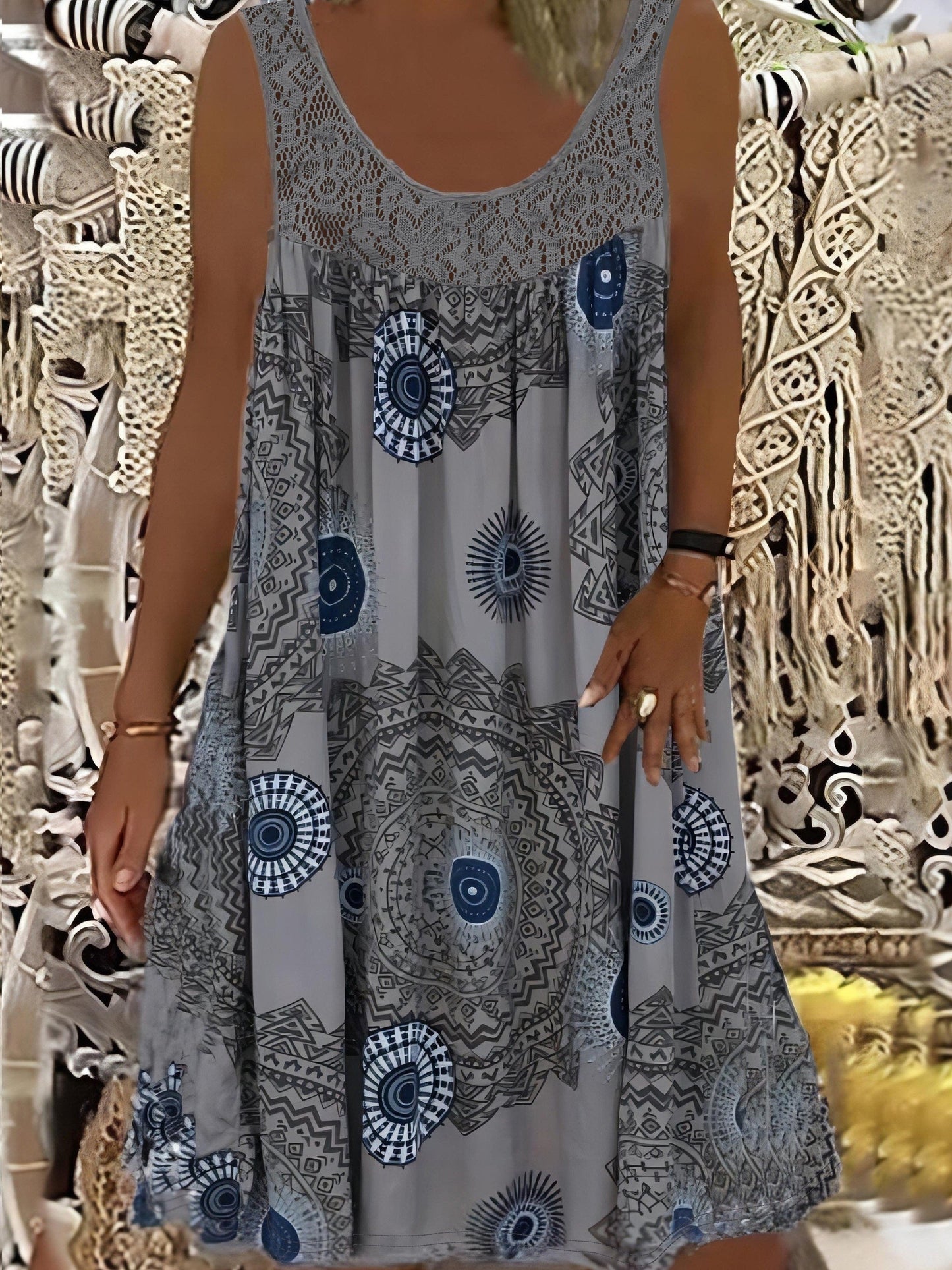 CAMILA™ ROBE TABLIER EN DENTELLE ÉLÉGANTE