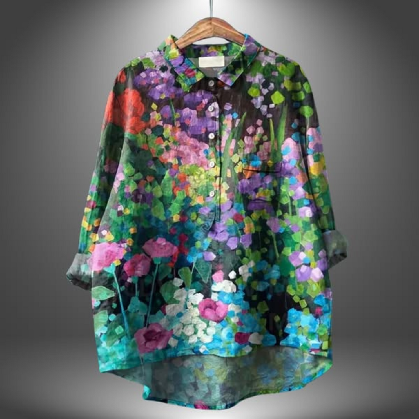 FLOREA™ – CHEMISE LIN IMPRIMÉ FLORAL