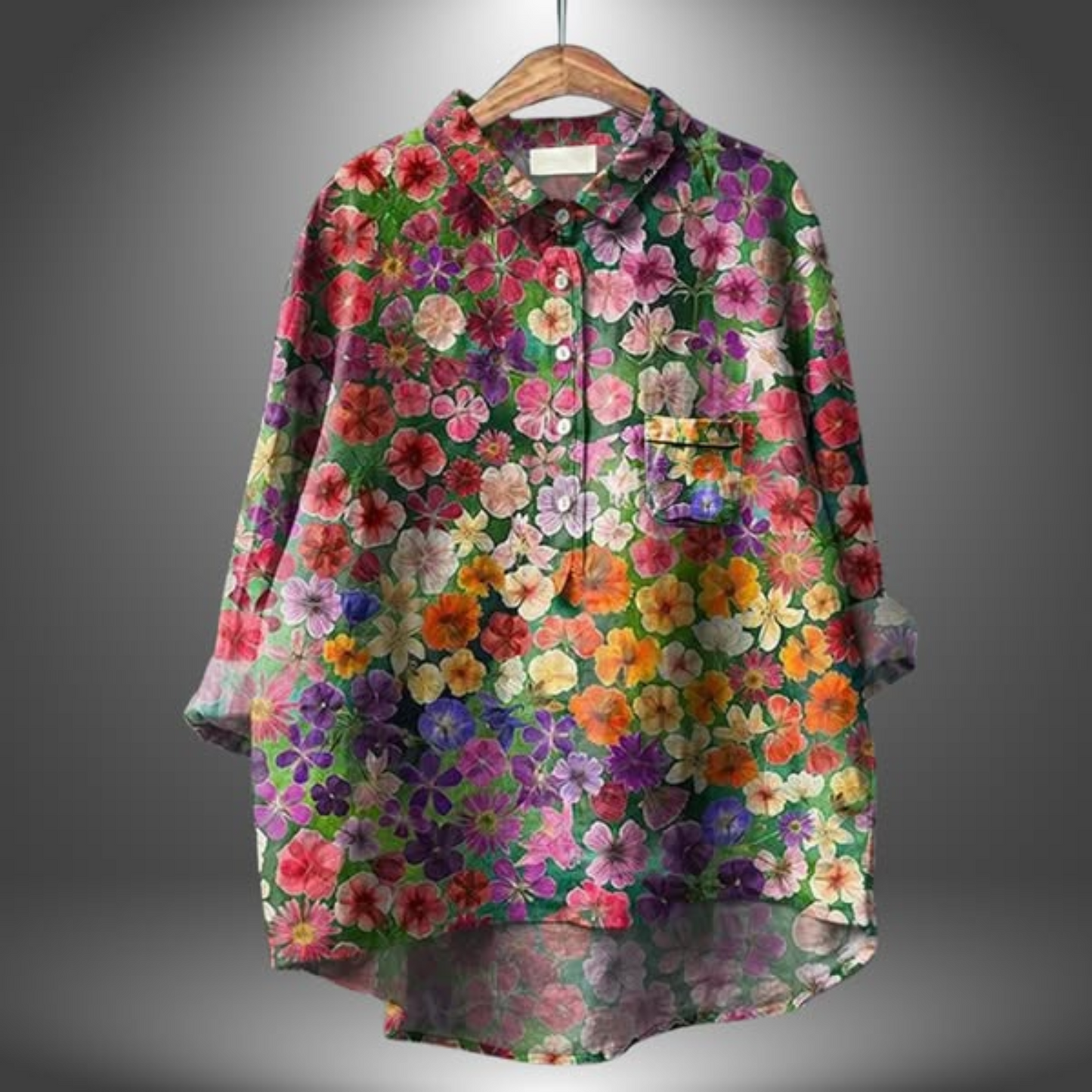 FLOREA™ – CHEMISE LIN IMPRIMÉ FLORAL