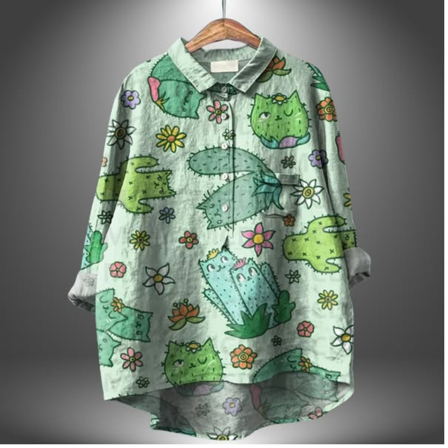 FLOREA™ – CHEMISE LIN IMPRIMÉ FLORAL