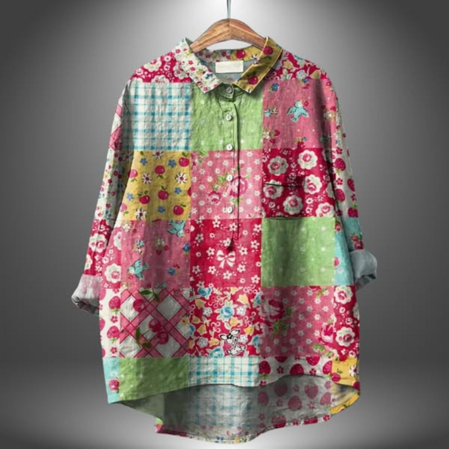 FLOREA™ – CHEMISE LIN IMPRIMÉ FLORAL