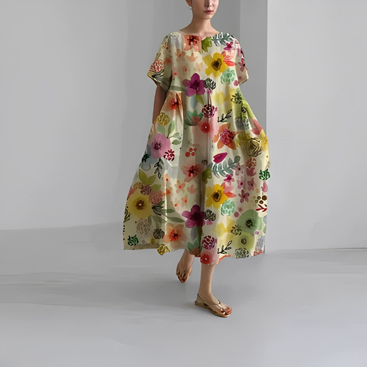 ESME™ ROBE BOHÈME À FLEURS