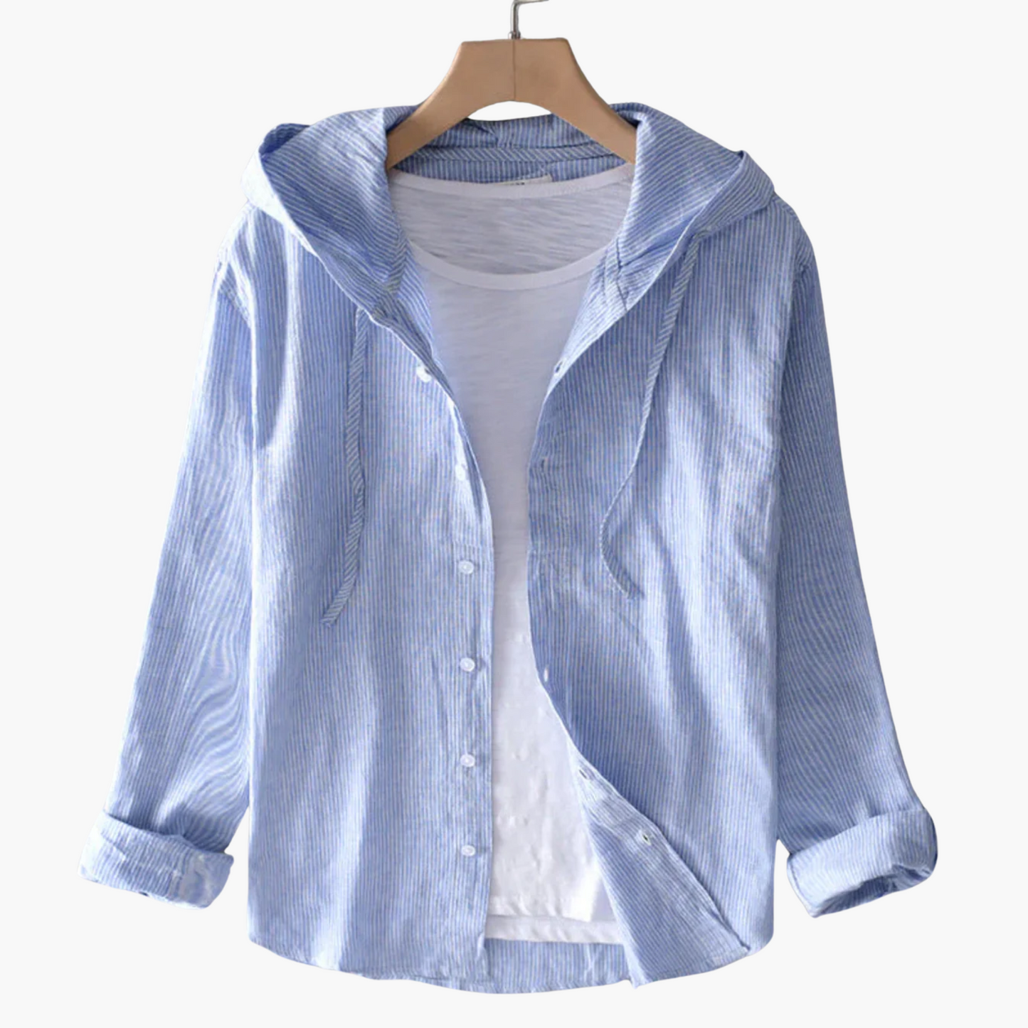 ÉLOI™ CHEMISE LÉGÈRE EN LIN À CAPUCHE