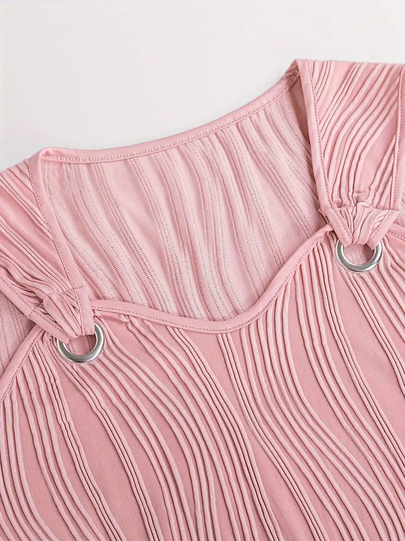 ALENA™ ROBE MIDI À RAYURES