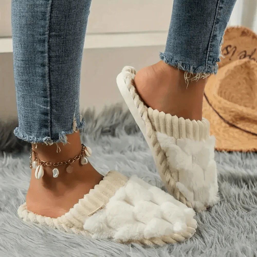 SOLEIL DOUILLET™ PANTOUFLES ANTIDÉRAPANTES EN COTON