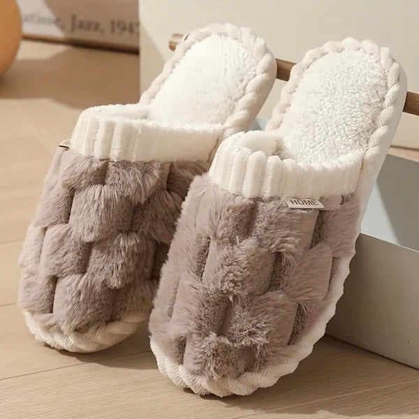 SOLEIL DOUILLET™ PANTOUFLES ANTIDÉRAPANTES EN COTON