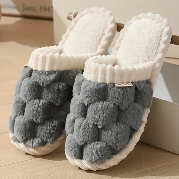 SOLEIL DOUILLET™ PANTOUFLES ANTIDÉRAPANTES EN COTON