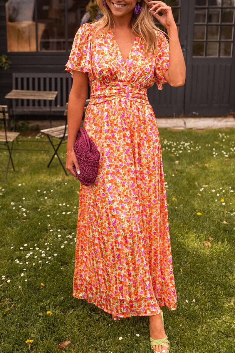 SOPHIE™ ROBE LONGUE À FLEURS