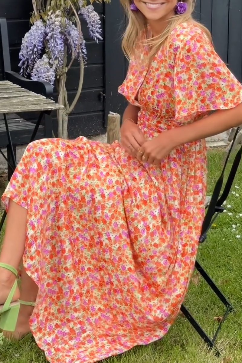 SOPHIE™ ROBE LONGUE À FLEURS