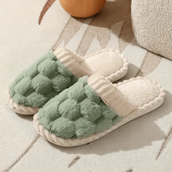 SOLEIL DOUILLET™ PANTOUFLES ANTIDÉRAPANTES EN COTON