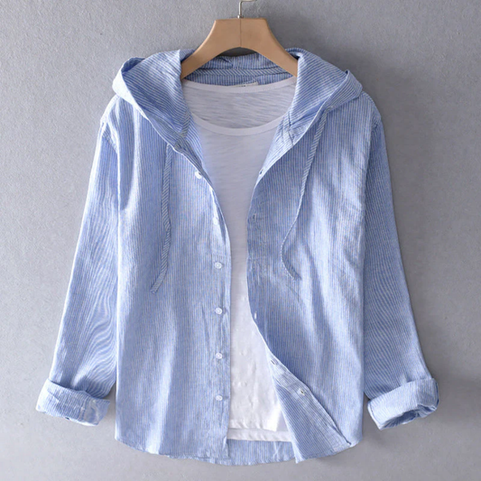 ÉLOI™ CHEMISE LÉGÈRE EN LIN À CAPUCHE