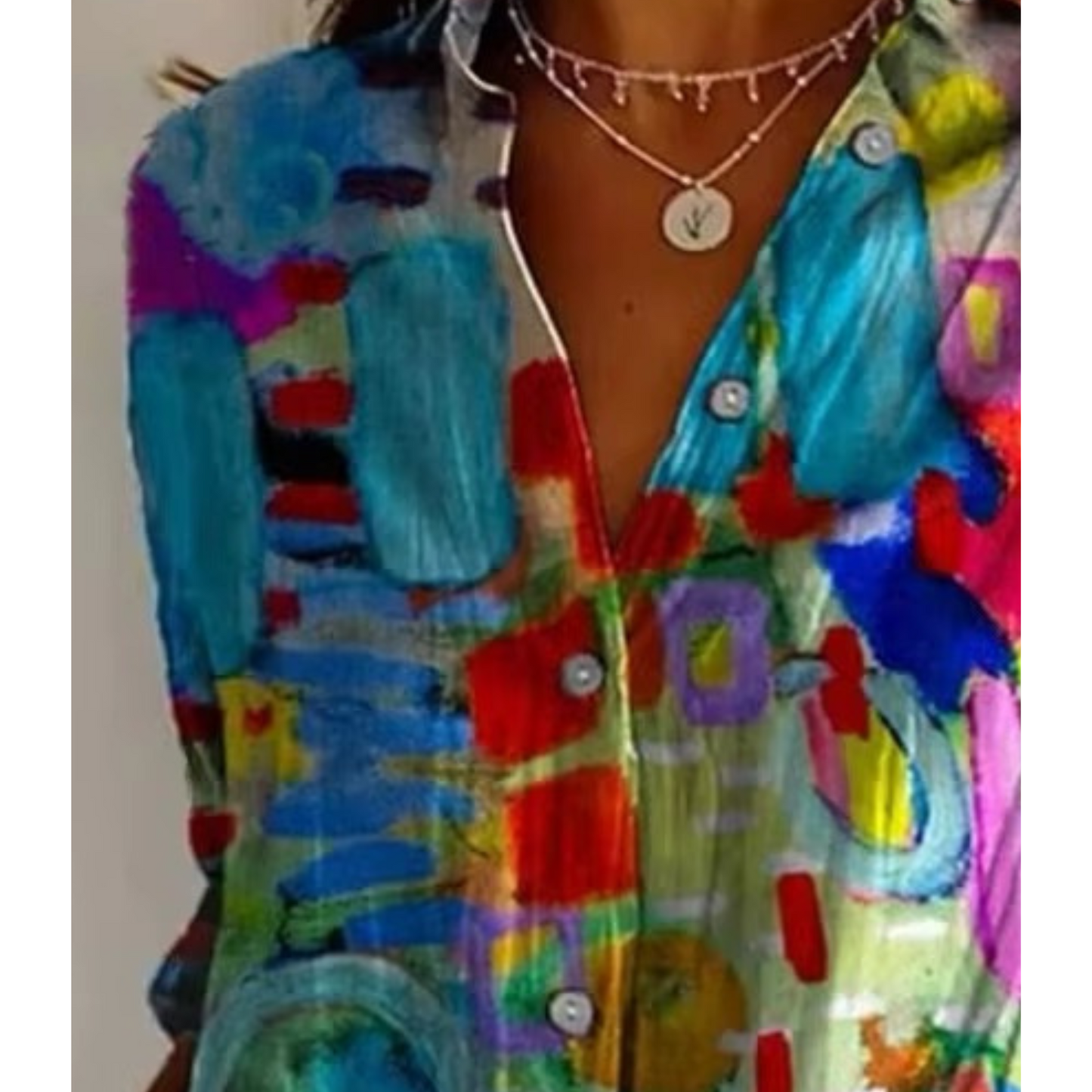 CALYPSO™ CHEMISE LARGE IMPRIMÉ ARTISTIQUE