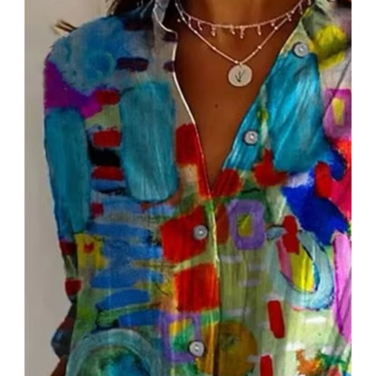 CALYPSO™ CHEMISE LARGE IMPRIMÉ ARTISTIQUE