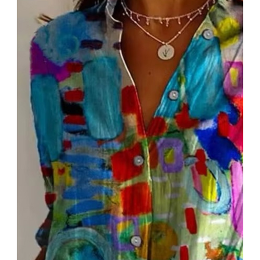 CALYPSO™ CHEMISE LARGE IMPRIMÉ ARTISTIQUE