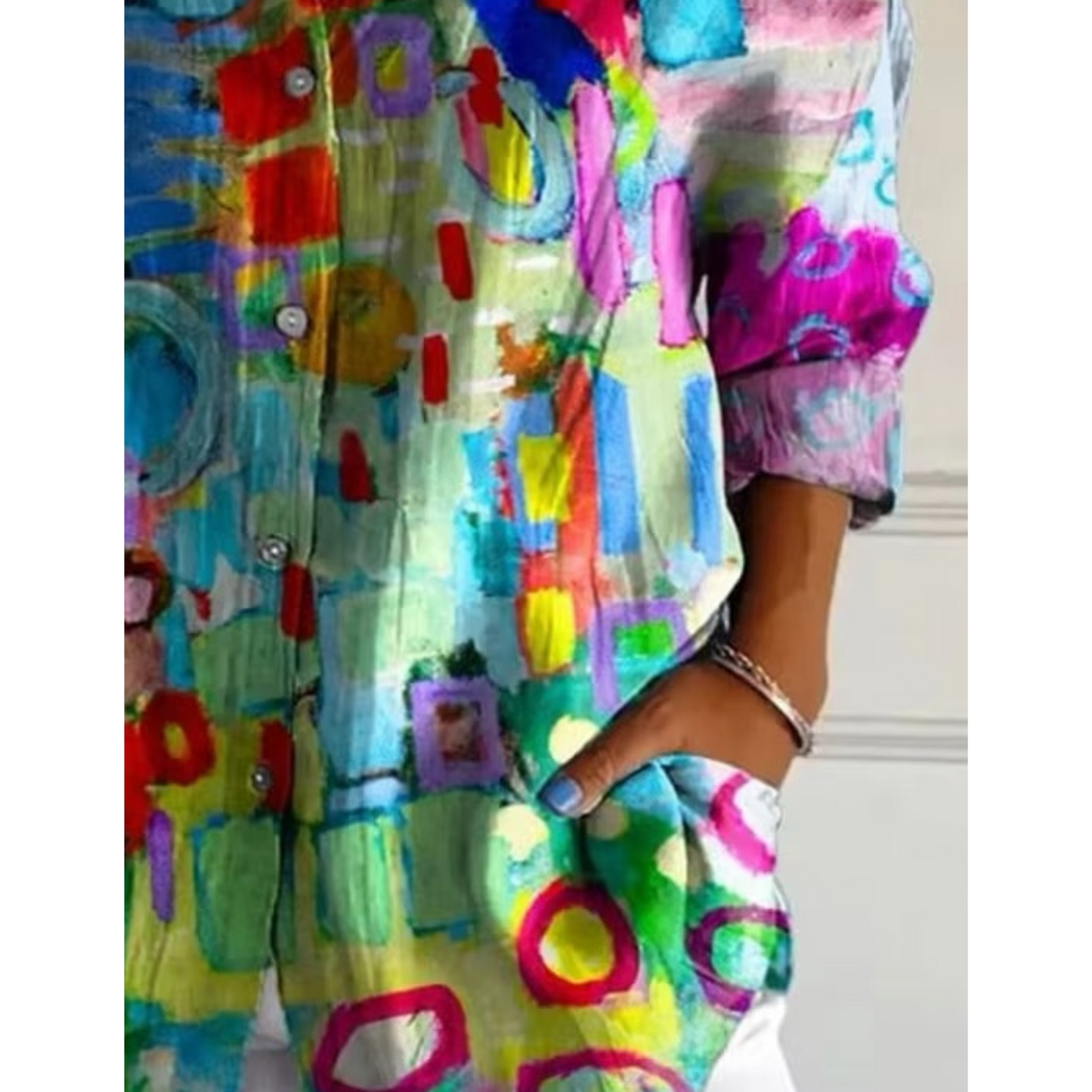 CALYPSO™ CHEMISE LARGE IMPRIMÉ ARTISTIQUE