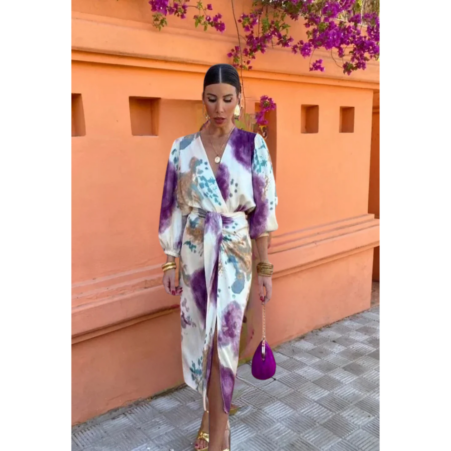 OCÉANE™ ENSEMBLE BLOUSE & JUPE TIE-DYE