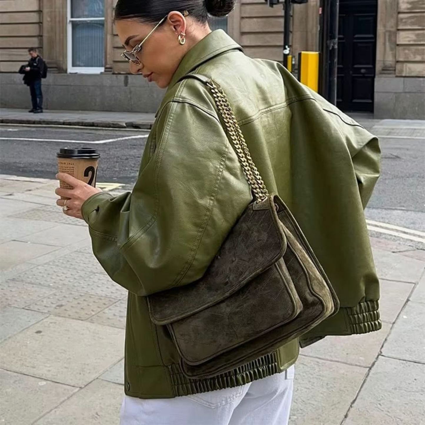 MAËLYS™ BLOUSON COURT EN SIMILICUIR