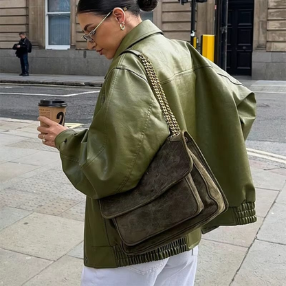 MAËLYS™ BLOUSON COURT EN SIMILICUIR