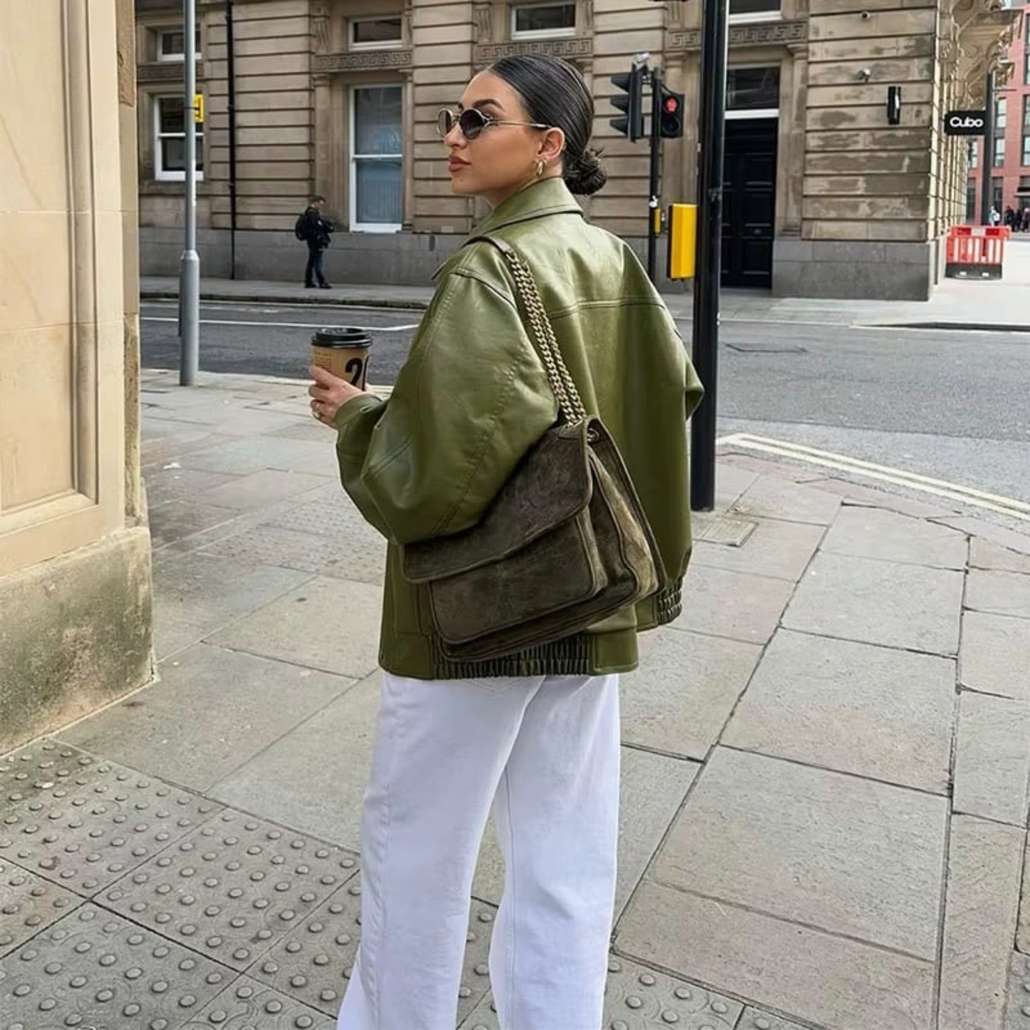 MAËLYS™ BLOUSON COURT EN SIMILICUIR