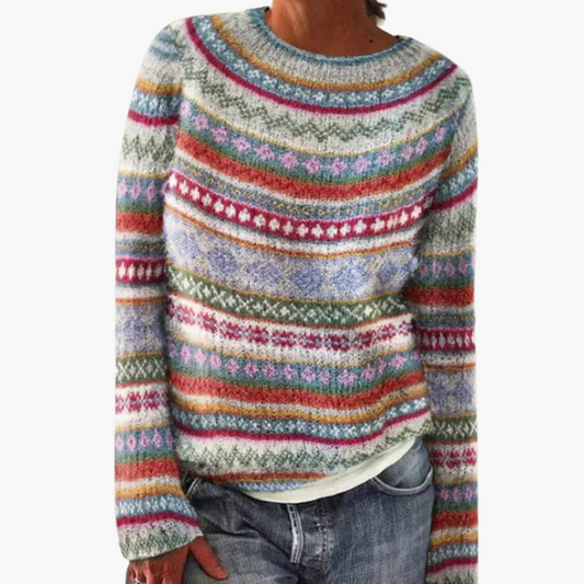 LARA™ PULL AUTOMNAL RÉTRO POUR UN STYLE COSY ET CHIC