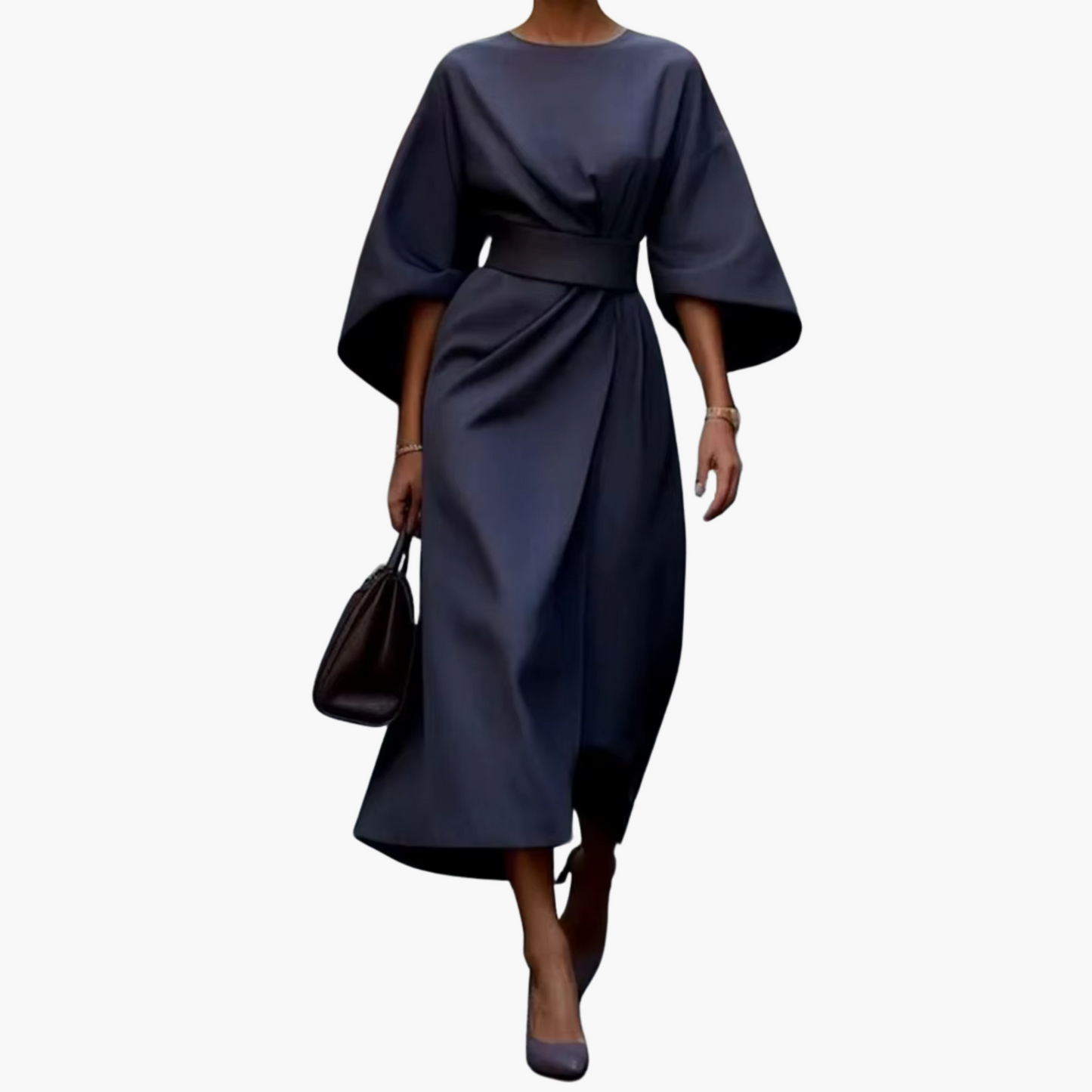 CLÉA™ ROBE LONGUE ÉLÉGANTE AVEC MANCHES CHAUVE-SOURIS