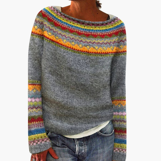 SILVIA™ PULL AUTOMNAL RÉTRO POUR UN STYLE COSY ET CHIC