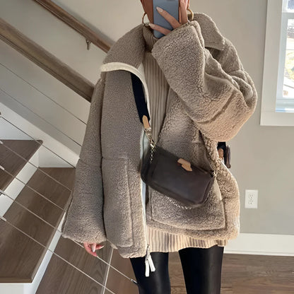 ÉCLAT HIVERNAL™ MANTEAU TEDDY FLEECE ULTRA-CHAUD