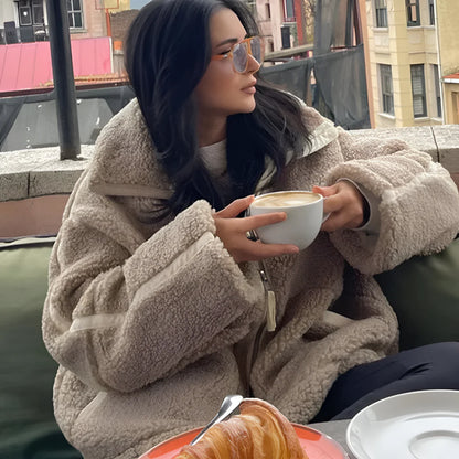 ÉCLAT HIVERNAL™ MANTEAU TEDDY FLEECE ULTRA-CHAUD