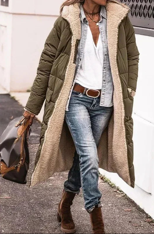 ALBA™ MANTEAU D’HIVER MATELASSÉ AVEC CAPUCHE RÉVERSIBLE