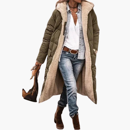 ALBA™ MANTEAU D’HIVER MATELASSÉ AVEC CAPUCHE RÉVERSIBLE