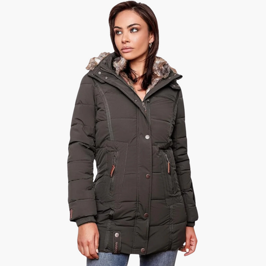 CÉLIA™ MANTEAU D'HIVER AVEC FORRURE SYNTHÉTIQUE
