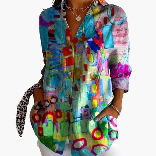 CALYPSO™ CHEMISE LARGE IMPRIMÉ ARTISTIQUE