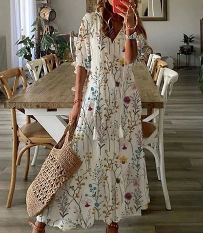 SERENA™ ROBE MAXI BOHÈME FLATTEUSE